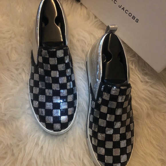 Amazing Marc Jacobs sequin slip on sneakers - Picture 3 of 5